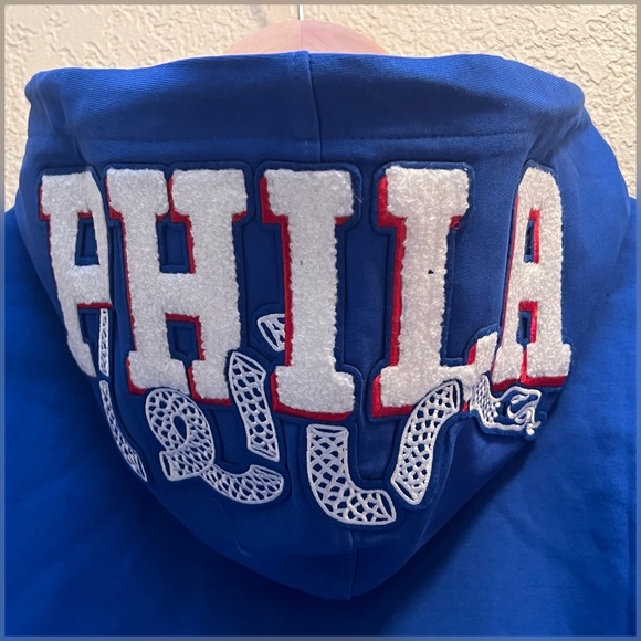 Men's Philadelphia 76ers Joel Embiid Pro Standard Royal Player  Hoodie -Size S - Picture 7 of 16
